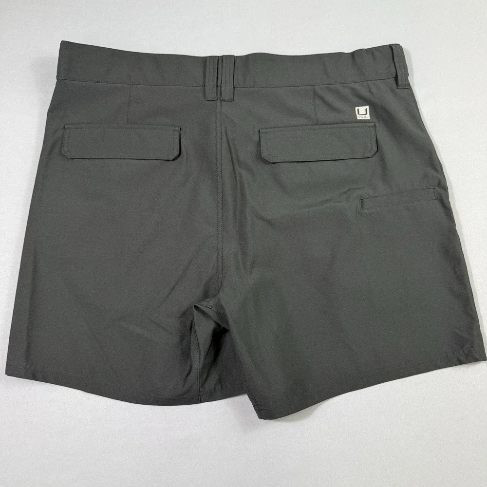 Lot Of‎ 4 Huk Pursuit Fishing Shorts Mens XXL Black/Navy/Beige 6